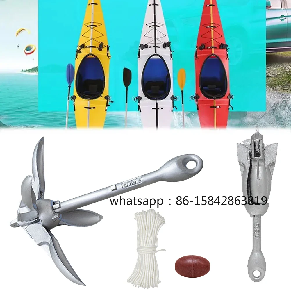 Fishing Kayak Anchor - Ancora a grappino pieghevole in acciaio