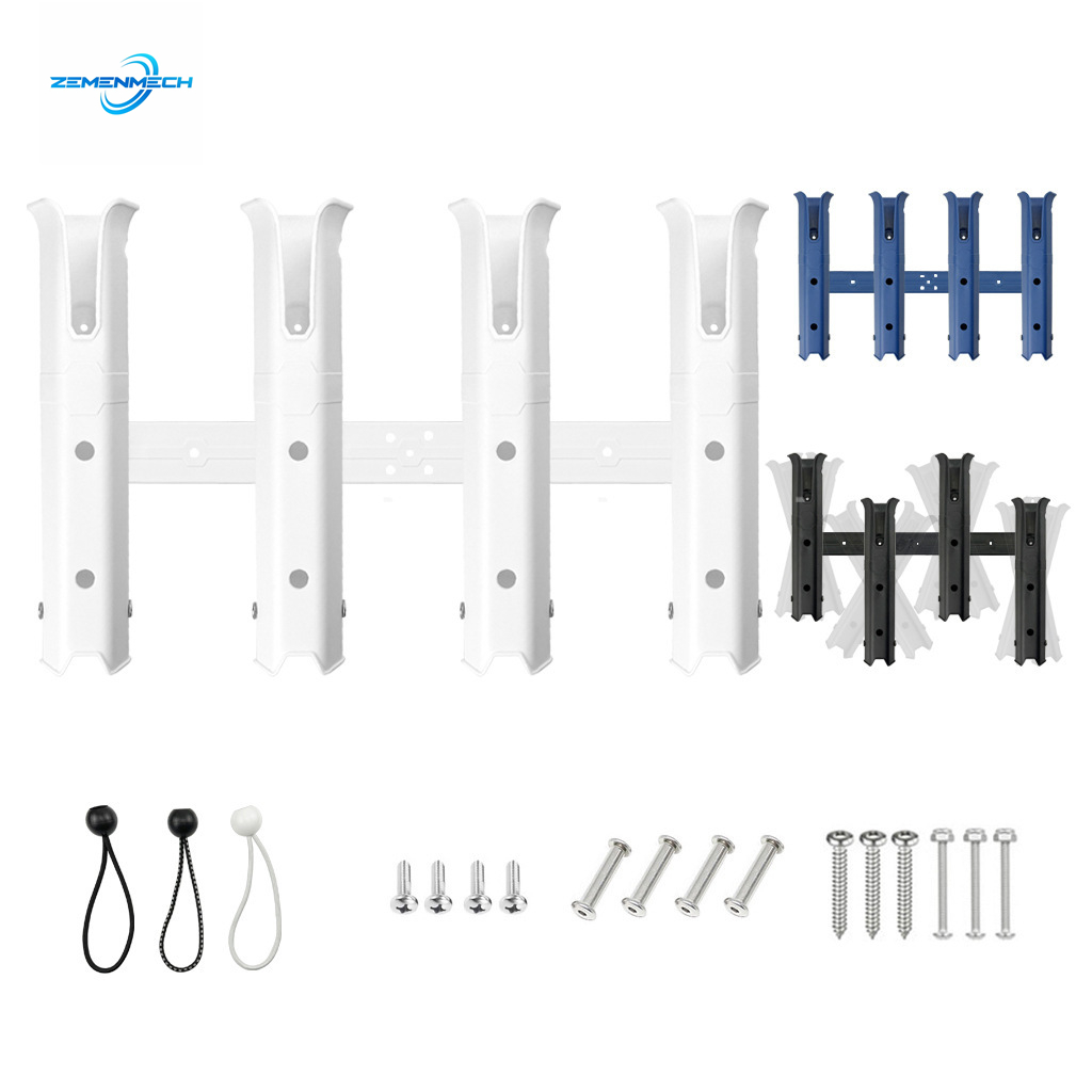 Fishing Kayak Rod Holder - Portacanna da pesca regolabile a quattro