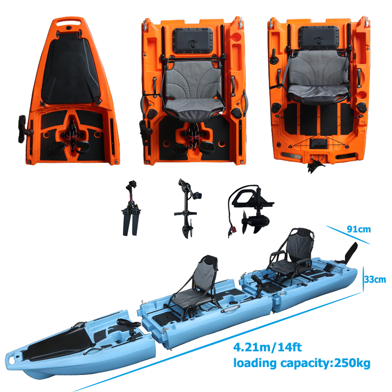 Fishing Kayak Sit In - Kayak a Pedali Staccabile da 14