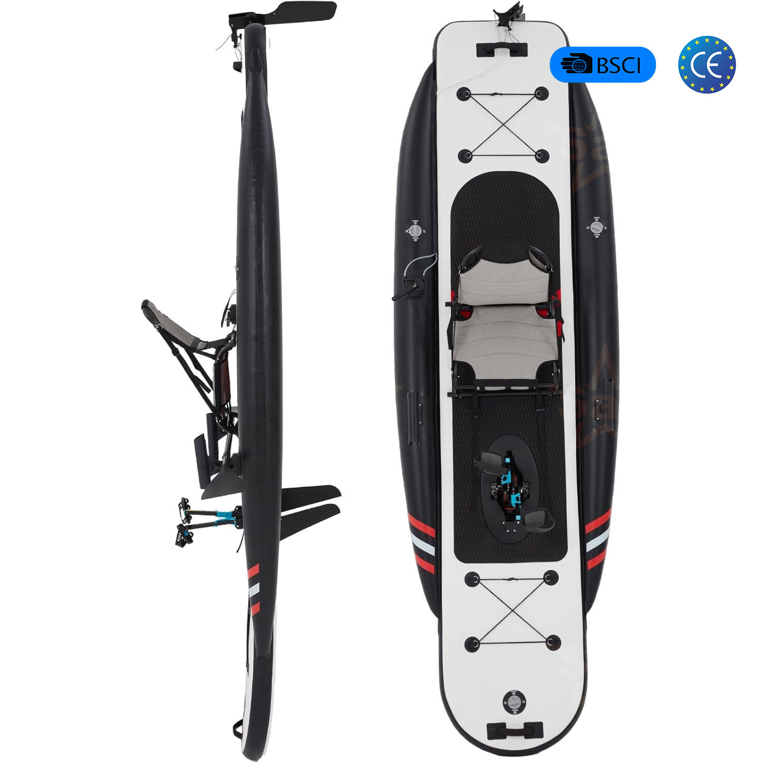 Kayak Gonfiabile a Pedali di A - Fishing Kayak Inflatable recensione e prezzo