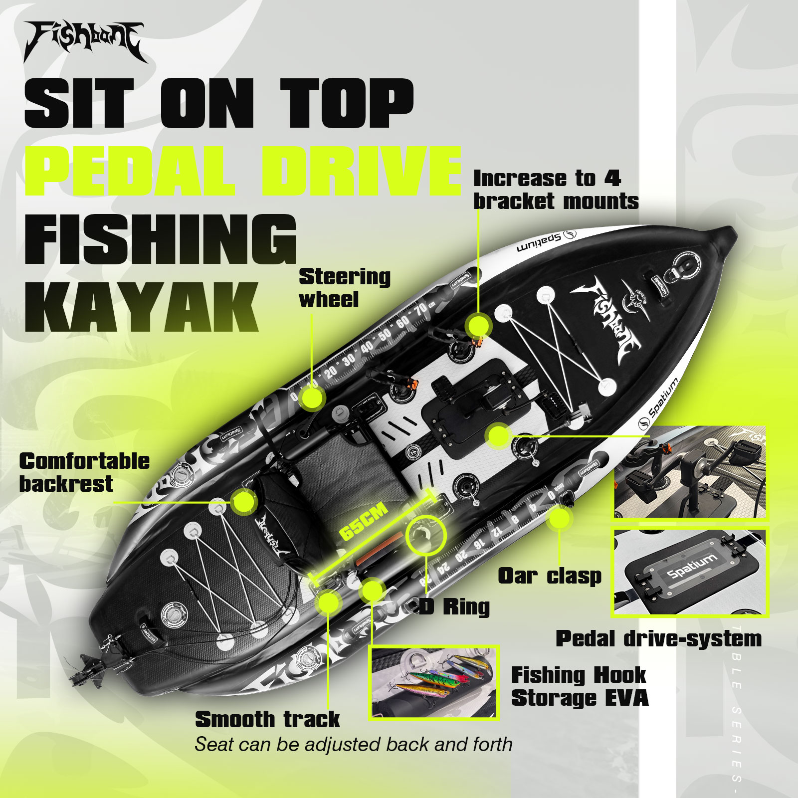 Kayak da Pesca Spatium con Sis - Fishing Kayak Sit In recensione e prezzo