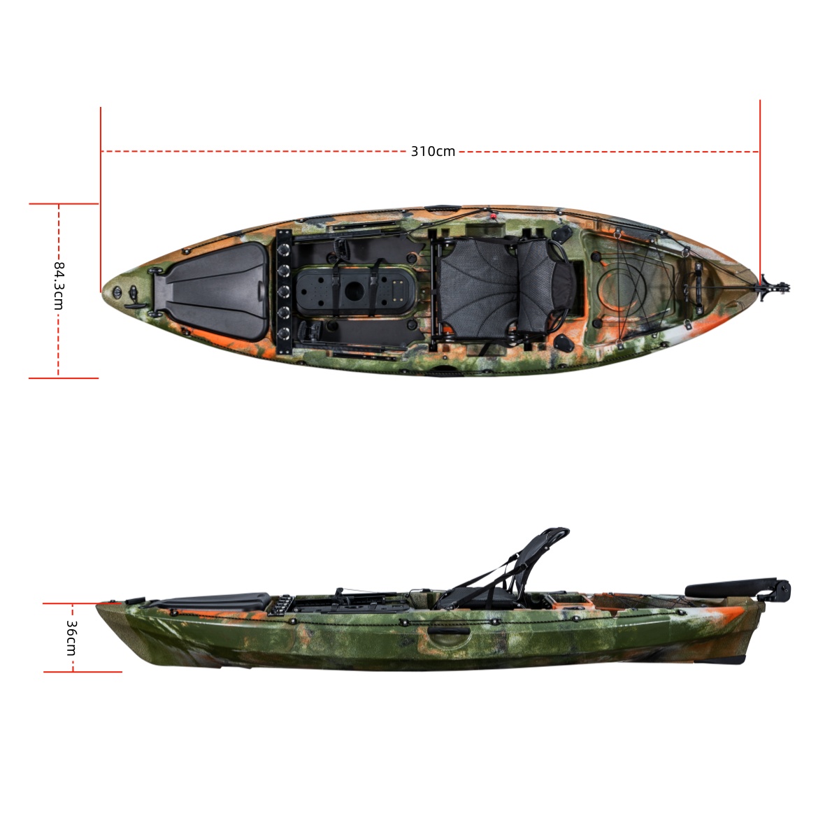 Kayak da pesca singolo di prim - Fishing Kayak Rod Holder recensione e prezzo